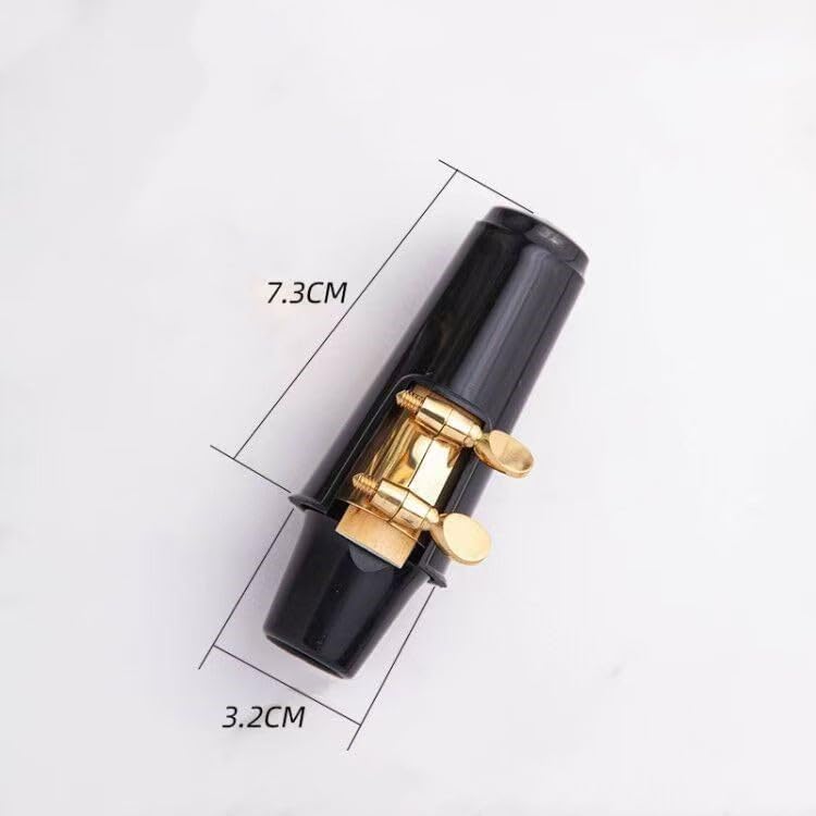 4 Pack Alto Saxophone Mouthpiece Cap Replacement Mouth Piece Plastic Protective Cover Ligature Attachment Protector for Sax Clarinet Woodwind Instrument